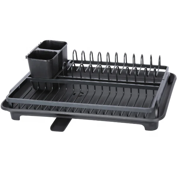 Guzex Utensil Holder Detachable Aluminum 2-tier Dish Drying Rack Set and Drainboard with Removable Black Kitchen Foldable
Guzex Utensil Holder Detachable Aluminum 2-tier Dish Drying Rack Set and Drainboard with Removable Black Kitchen Foldable