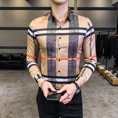 Mens designer shirts Wholesale fall fashion plaid patterns youth plus size long sleeve shirt designer shirt for men
Mens designer shirts Wholesale fall fashion plaid patterns youth plus size long sleeve shirt designer shirt for men
