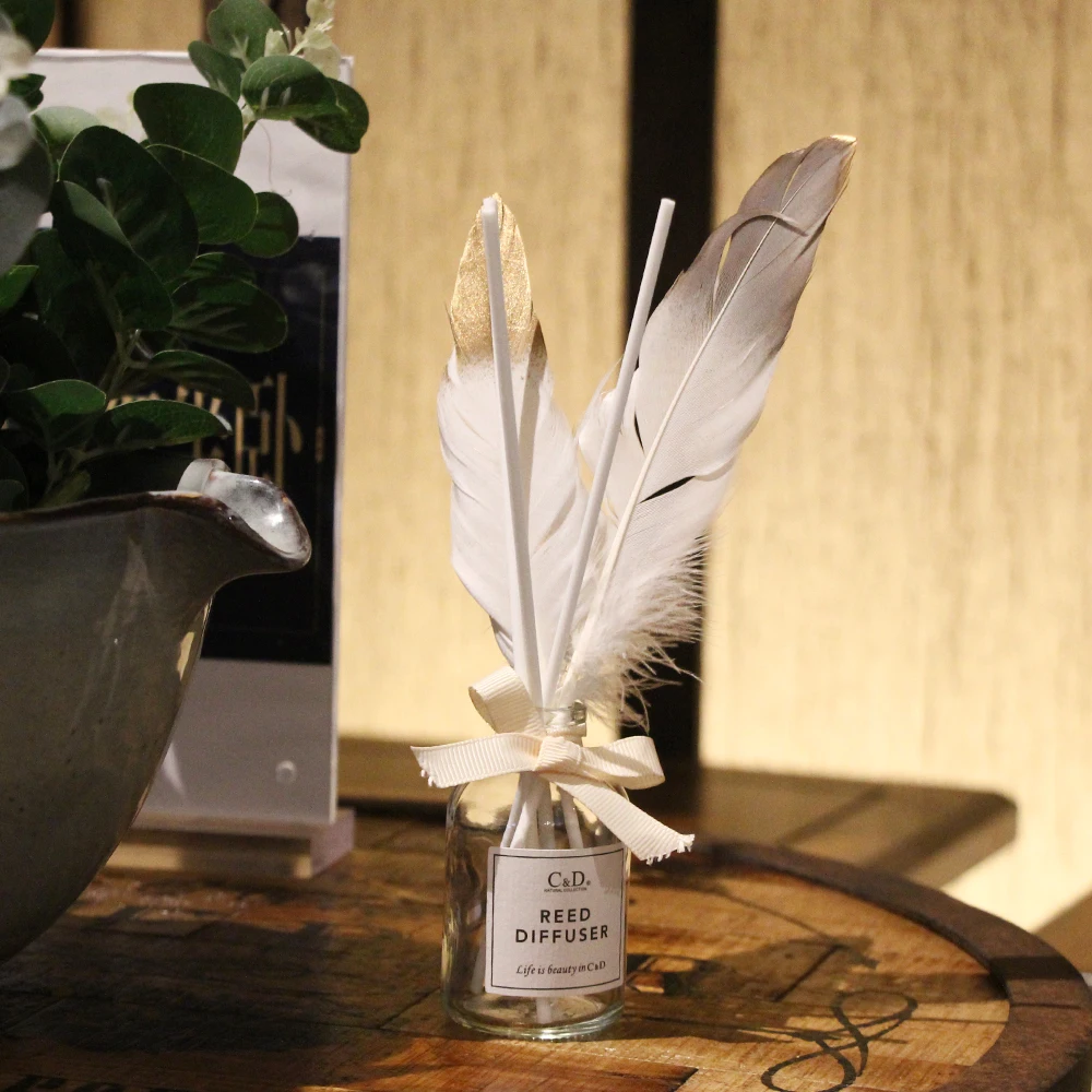 C&D High-end good price Reed Diffuser Into Bottle aroma essential oil with white feather Incense
C&D High-end good price Reed Diffuser Into Bottle aroma essential oil with white feather Incense