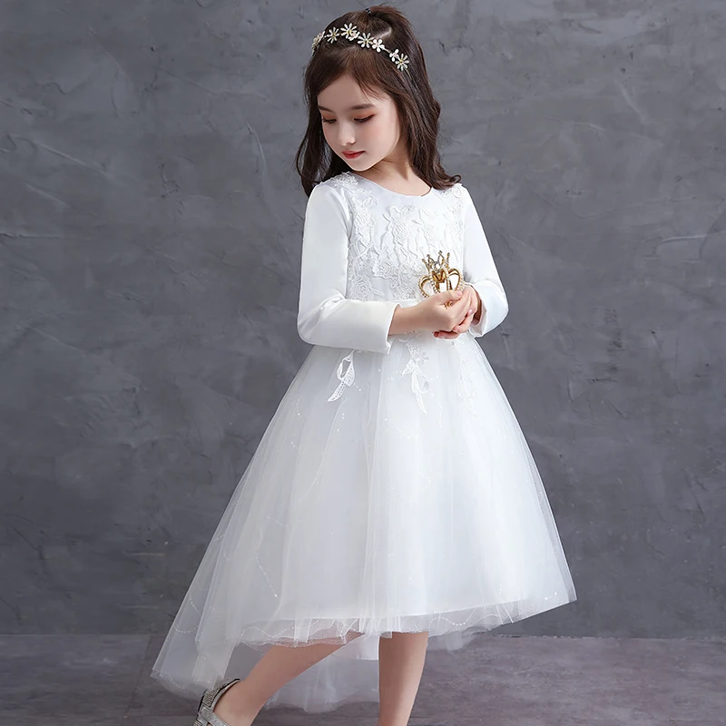 High Low Embroidery Big Bow Ball Gown White Princess Flower Party Wear Dress for 3 Year Girl
High Low Embroidery Big Bow Ball Gown White Princess Flower Party Wear Dress for 3 Year Girl