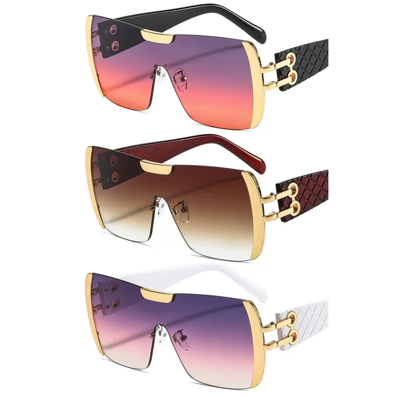 WIIPU One-piece metal decorative frame men's and women's fashion personality sunglasses color trend sunglasses 
WIIPU One-piece metal decorative frame men's and women's fashion personality sunglasses color trend sunglasses