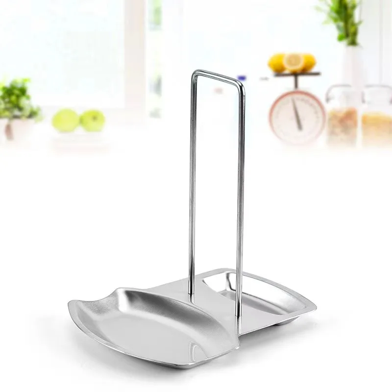 Kitchen Gadget Accessories Durable Spoon Pot Lid Holder Pan Lid Stand, Stainless steel color
Kitchen Gadget Accessories Durable Spoon Pot Lid Holder Pan Lid Stand, Stainless steel color