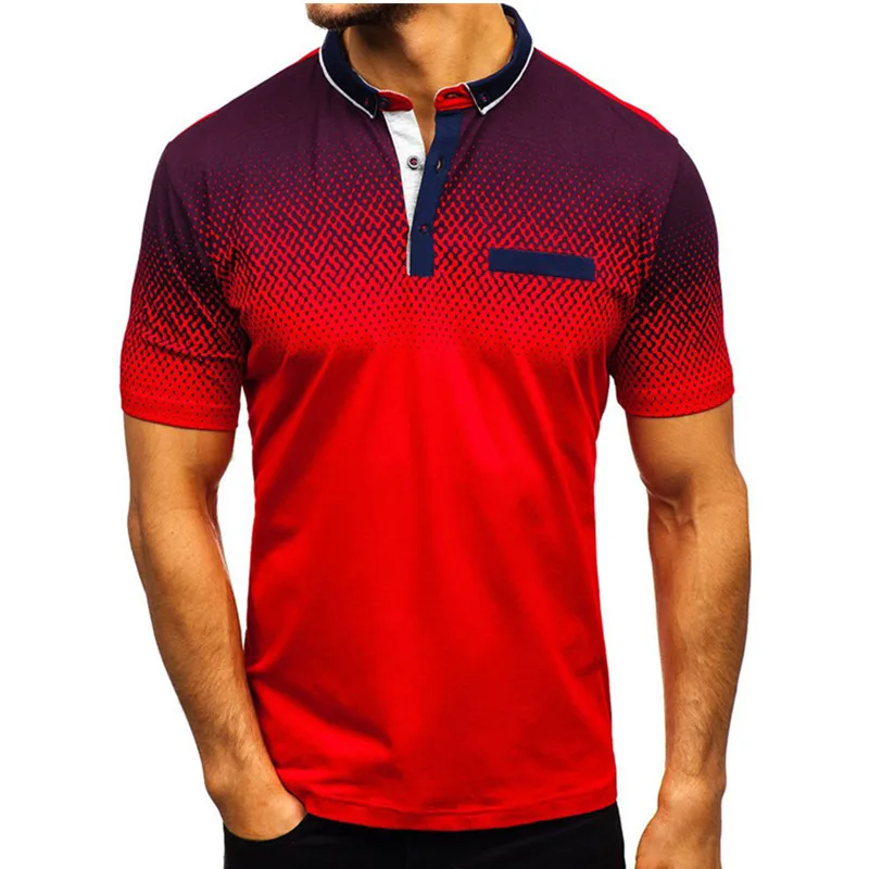 New Product Cotton Polyester Short-sleeved Printed Dots Polo T-shirt for Men, Customized color
New Product Cotton Polyester Short-sleeved Printed Dots Polo T-shirt for Men, Customized color