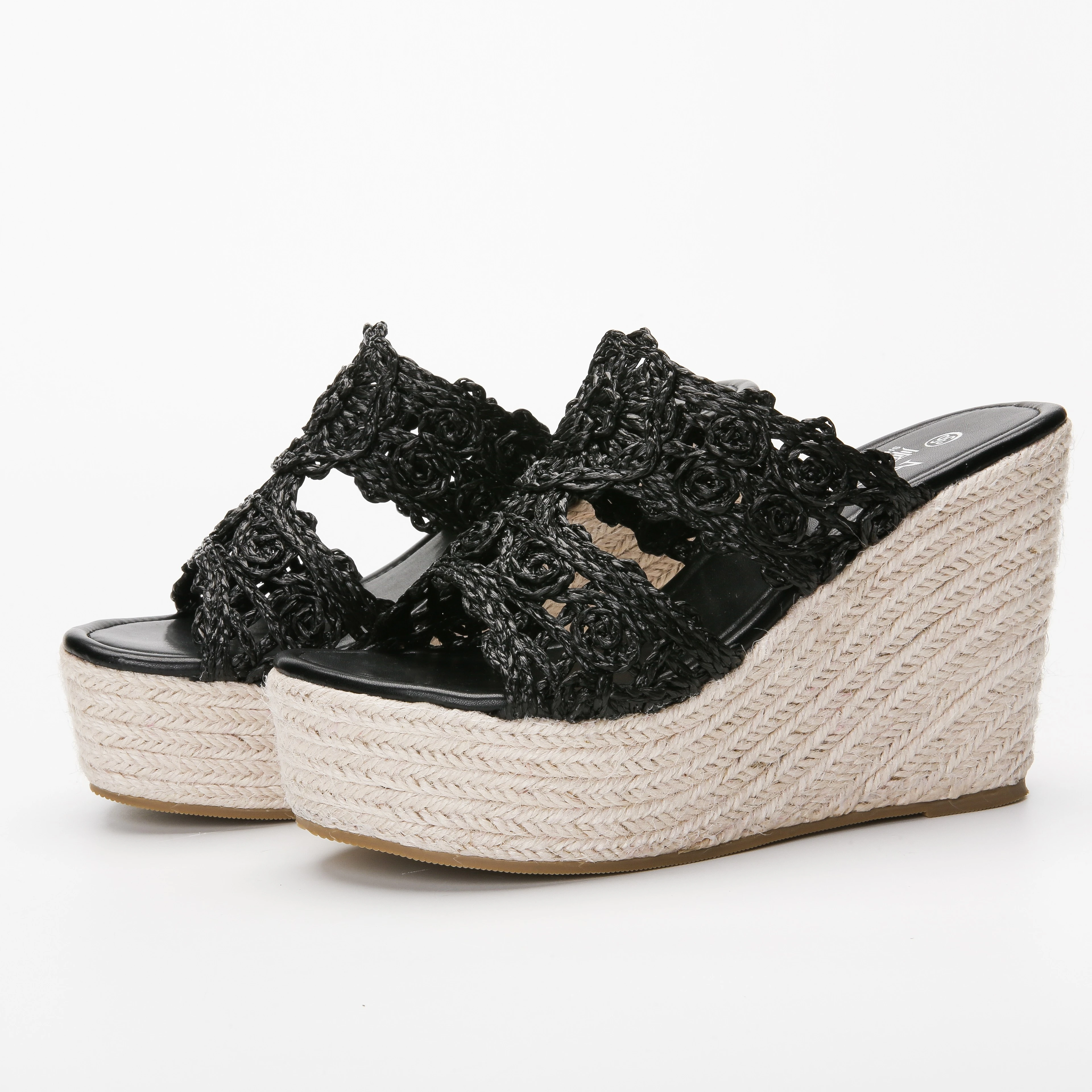 2021 Hot Sale PP Grass Woven Process Vamp Sandals Women Hollow Open Toe Wedge Sandals, Black, brown, yellow, green, pink, gray, off white
2021 Hot Sale PP Grass Woven Process Vamp Sandals Women Hollow Open Toe Wedge Sandals, Black, brown, yellow, green, pink, gray, off white