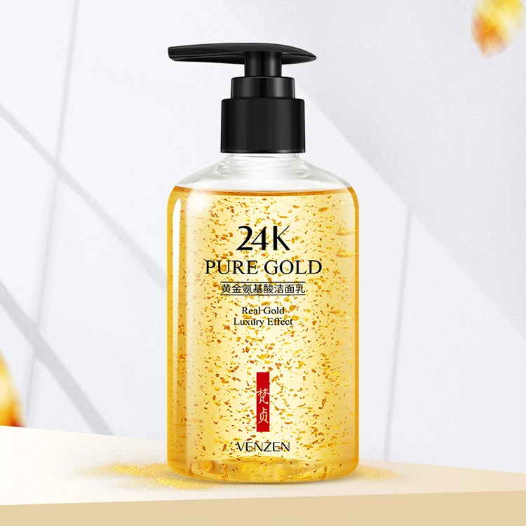 Wholesale VENZEN 200g Best Moisturizing face wash 24k gold Amino acids Facial Cleanser
Wholesale VENZEN 200g Best Moisturizing face wash 24k gold Amino acids Facial Cleanser