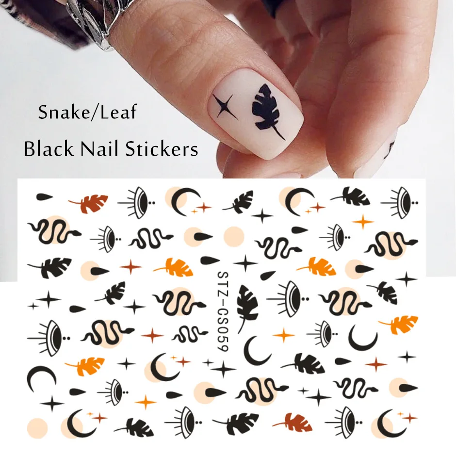 2021 New 3d Halloween demon slayer nail art self adhesive sticker fall leaf abstract snake decorative nail stickers decals, 12 colors
2021 New 3d Halloween demon slayer nail art self adhesive sticker fall leaf abstract snake decorative nail stickers decals, 12 colors
