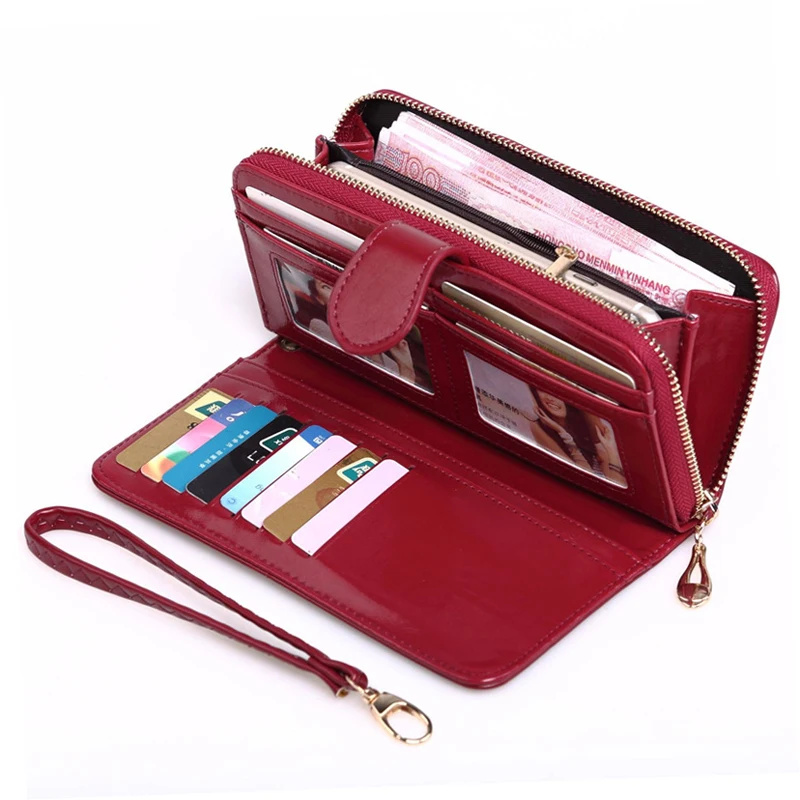Women Long Clutch Wristlet Wallet Purse Fashion Zipper PU Leather Laides Wallet, Customized color
Women Long Clutch Wristlet Wallet Purse Fashion Zipper PU Leather Laides Wallet, Customized color