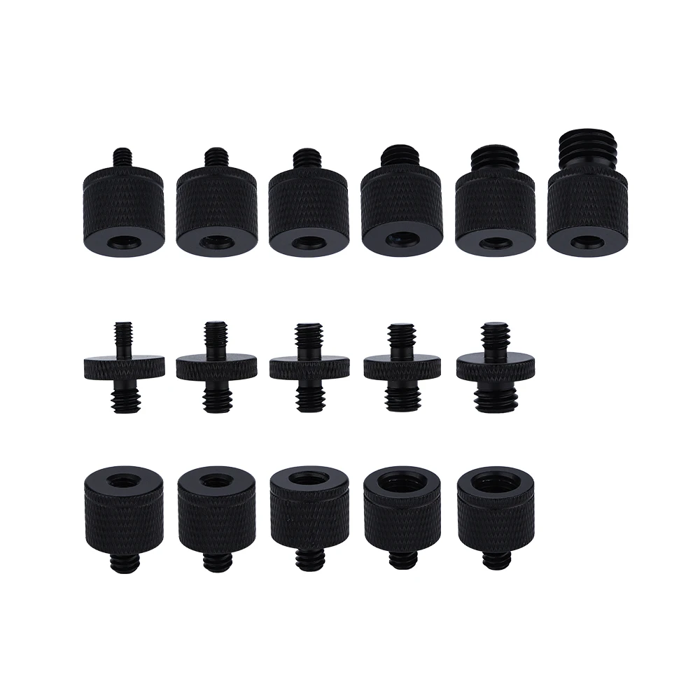 Tripod Thread Conversion Screw M4M5M6M8M10 Female To 1/4 Male Black Screw Camera Screw Adapter
Tripod Thread Conversion Screw M4M5M6M8M10 Female To 1/4 Male Black Screw Camera Screw Adapter