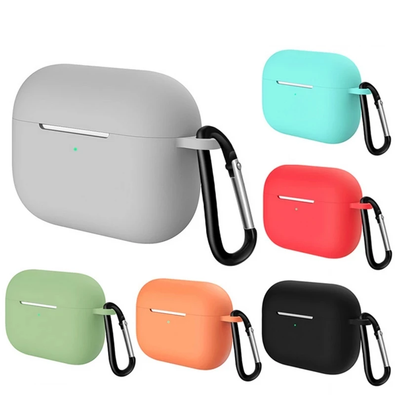 Soft Silicone Protective Cover Case Shockproof Anti Dirt Wireless Headset Case With Key Chain For Airpods Pro, Multi colors
Soft Silicone Protective Cover Case Shockproof Anti Dirt Wireless Headset Case With Key Chain For Airpods Pro, Multi colors