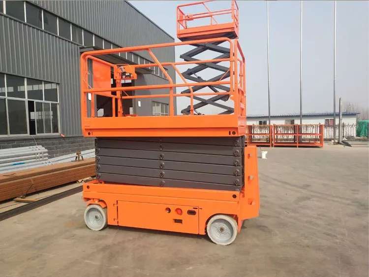 crawler self propelled hydraulic battery powered genie scissor lift price 5m for sale elevating work platform aerial work platfo