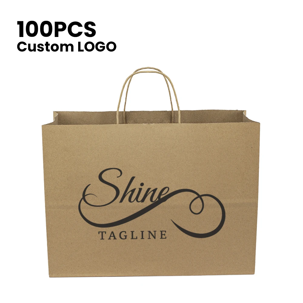 Wholesale Eco-Friendly Logo Print Plain Kraft Shopping Bags Paper Handbags White Brown paper bag logo Customizable
Wholesale Eco-Friendly Logo Print Plain Kraft Shopping Bags Paper Handbags White Brown paper bag logo Customizable