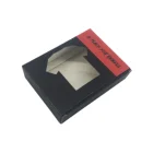 Simple design corrugated board custom printing T-shirt packing shipping box with PVC window