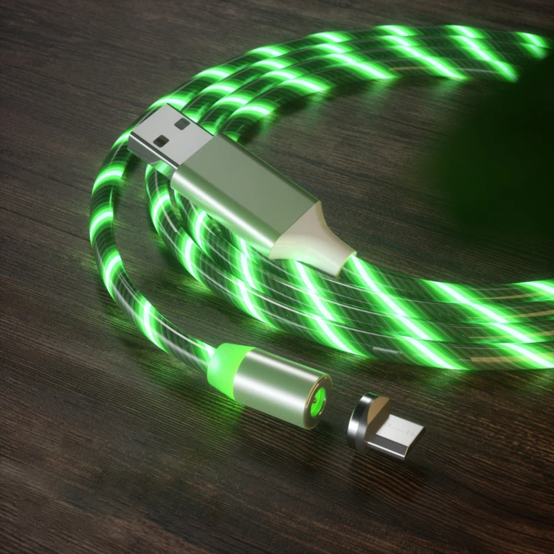 Hot selling 3 in 1 LED Flowing Light Magnetic Charging Cable USB to Type-C micro for iphone luminous cable, Red/blue/green/rainbow
Hot selling 3 in 1 LED Flowing Light Magnetic Charging Cable USB to Type-C micro for iphone luminous cable, Red/blue/green/rainbow