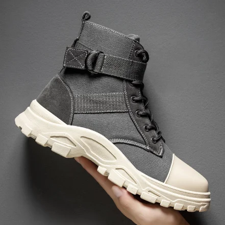 Retro casual high-top men's shoes lightweight comfortable breathable casual men's boots, Khaki,gery,black
Retro casual high-top men's shoes lightweight comfortable breathable casual men's boots, Khaki,gery,black