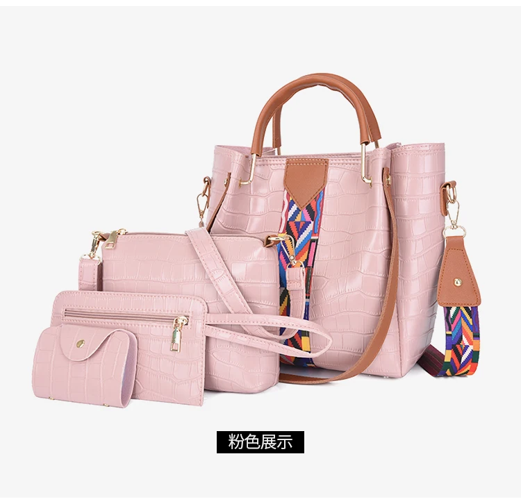 New Fashion 4pcs Sets Bags Solid Totes Designer Women Leather Lady handbags for young women, 8 colors
New Fashion 4pcs Sets Bags Solid Totes Designer Women Leather Lady handbags for young women, 8 colors