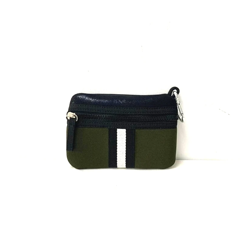 New Classic Green Color Neoprene Facemask Storage Bag Multi-functional Coin Purse with Silver Clasp
New Classic Green Color Neoprene Facemask Storage Bag Multi-functional Coin Purse with Silver Clasp