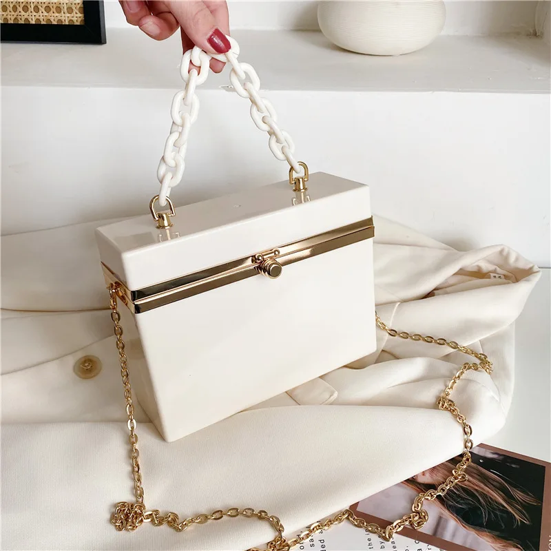 2021 summer fashion trend candy color woman handbags box shape clutch shoulder crossbody acrylic bags with chain, 5 colors
2021 summer fashion trend candy color woman handbags box shape clutch shoulder crossbody acrylic bags with chain, 5 colors