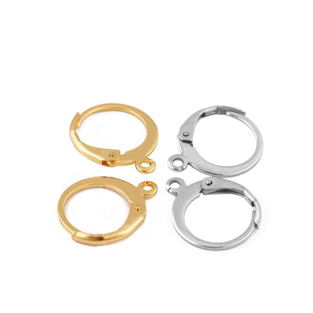 Jewelry Making Accessories high quality silver gold 12mm earring findings connectors jewelry stainless steel earring hook
Jewelry Making Accessories high quality silver gold 12mm earring findings connectors jewelry stainless steel earring hook