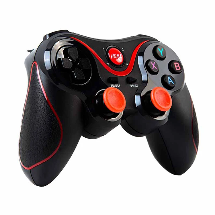 

Game Control for Phone Gamepad Joystick PC for Android for iPhone Smart TV Box Trigger Mobile Game Pad VR Controller, Black+red