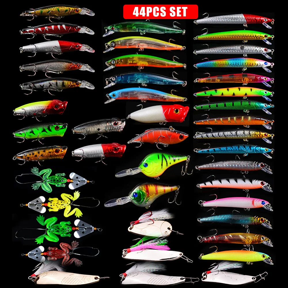 44p Bait Set 522g Mixed Fishing Lure Fishing Hook Isca Artificial Angle Leurre Leurres Peche Moteur Electrique Peche Kabura Carn, 44colors
44p Bait Set 522g Mixed Fishing Lure Fishing Hook Isca Artificial Angle Leurre Leurres Peche Moteur Electrique Peche Kabura Carn, 44colors
