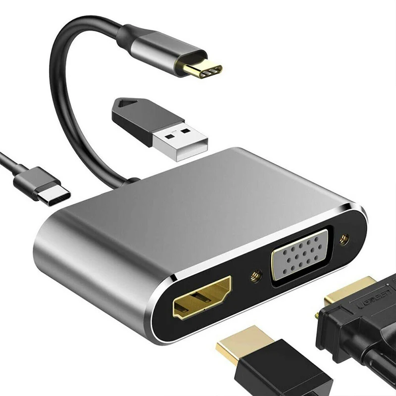 Doonjiey high quality usb hub with VGA USB3.0 PD Adapter Video Converter for laptop computer 4 in 1 type c hub
Doonjiey high quality usb hub with VGA USB3.0 PD Adapter Video Converter for laptop computer 4 in 1 type c hub