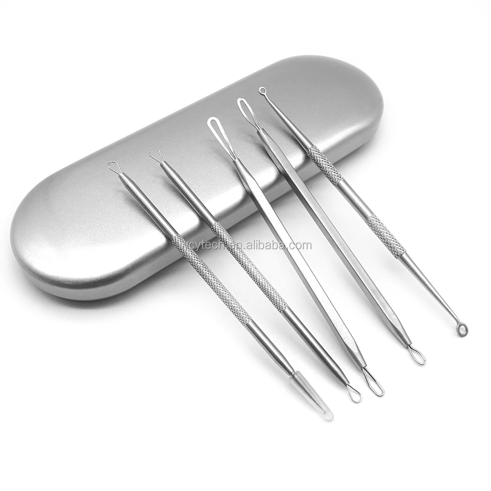 5 PCS Stainless Steel Facial Acne Blackhead Remover Needles Kit Extractor Tool, Silver, black, gold
5 PCS Stainless Steel Facial Acne Blackhead Remover Needles Kit Extractor Tool, Silver, black, gold