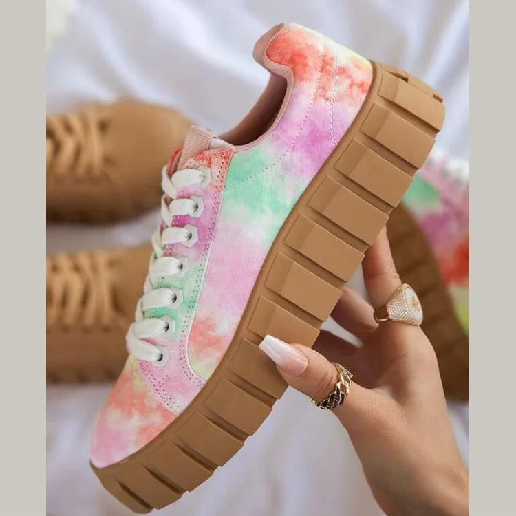 2021 New Arrival casual shoes for women tie dye black tennis outdoor flat lace-up canvas shoes platform sneakers for ladies, Picture
2021 New Arrival casual shoes for women tie dye black tennis outdoor flat lace-up canvas shoes platform sneakers for ladies, Picture