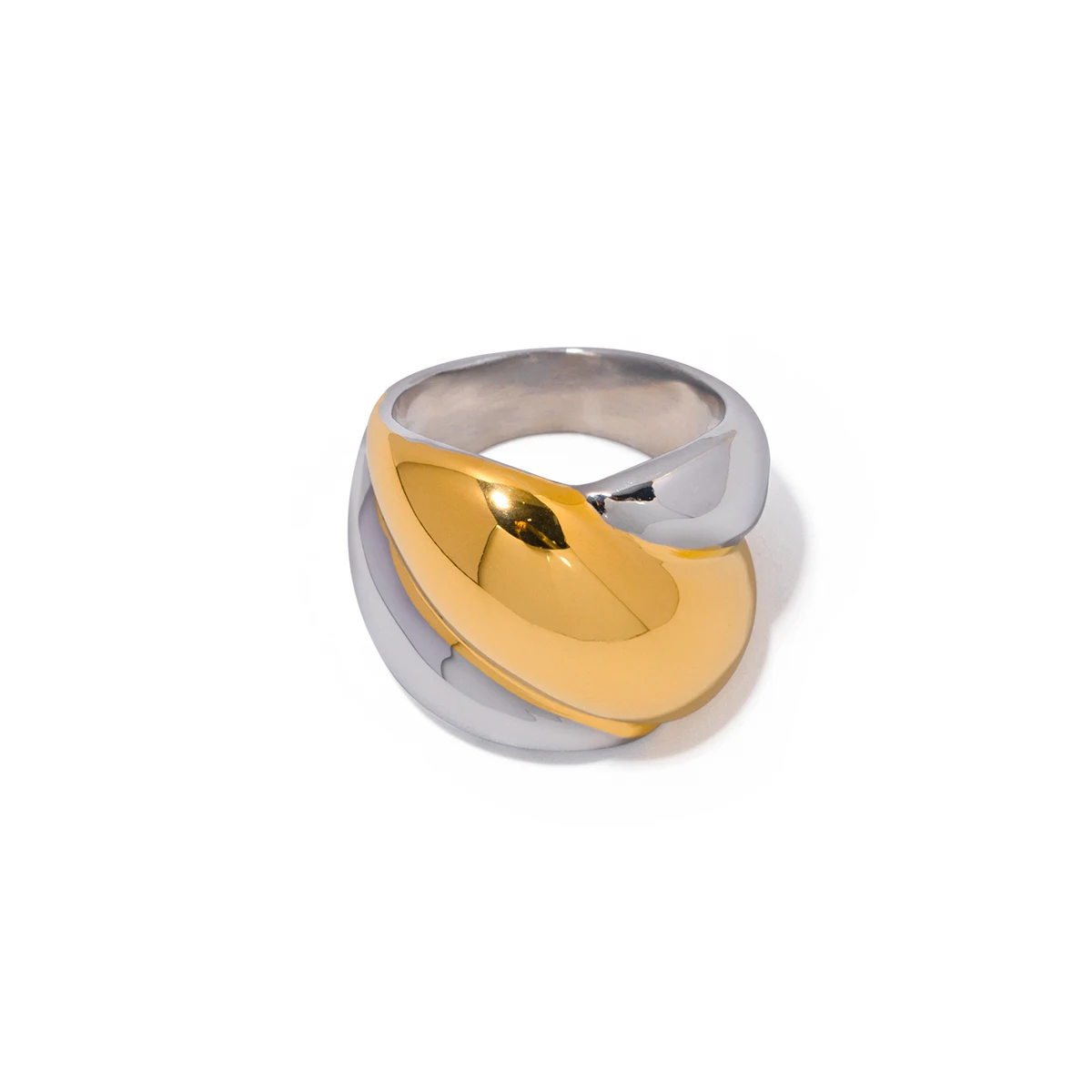 J&D Designer Rings Stainless Steel PVD Plated Gold And Silver Color Matching Finger Rings For Women
J&D Designer Rings Stainless Steel PVD Plated Gold And Silver Color Matching Finger Rings For Women