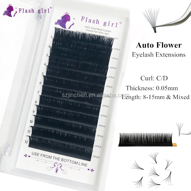 High quality blooming eyelash extension mink shiny black and mixed length fan eyelash extension free sample, Color
High quality blooming eyelash extension mink shiny black and mixed length fan eyelash extension free sample, Color
