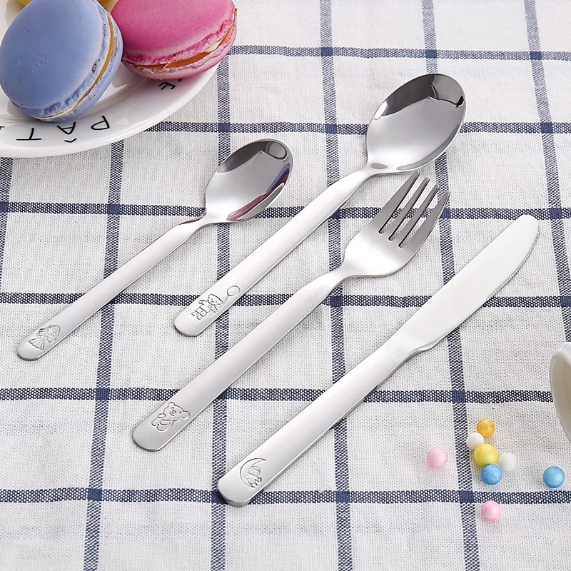 18/10 Stainless Steel Children Cutlery Set Kids Silverware Flatware with Funny Pattern
18/10 Stainless Steel Children Cutlery Set Kids Silverware Flatware with Funny Pattern