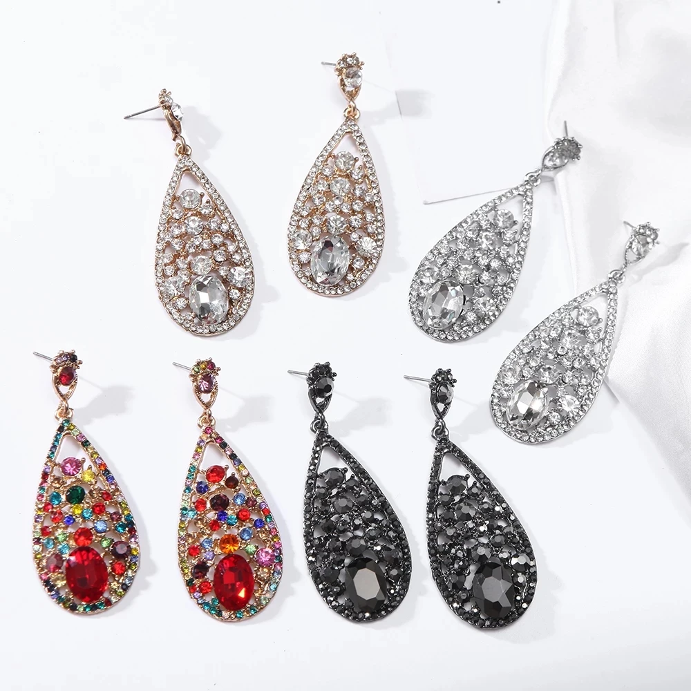 Kaimei High-Quality Fashion Rhinestones Jewelry Accessories For Women Gifts New Design Geometric Metal Colorful Crystal Earrings, Many colors fyi
Kaimei High-Quality Fashion Rhinestones Jewelry Accessories For Women Gifts New Design Geometric Metal Colorful Crystal Earrings, Many colors fyi