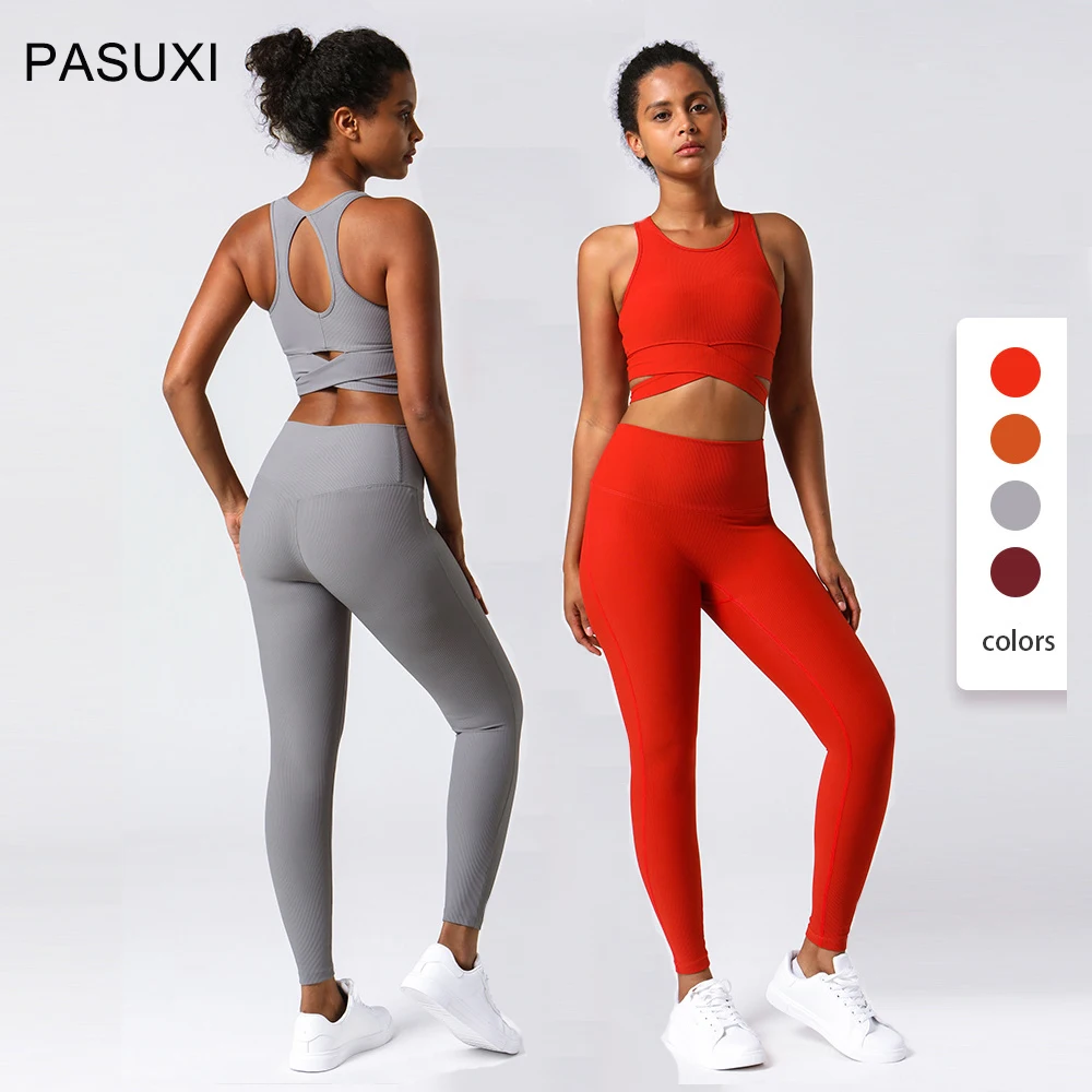 PASUXI 2022 Sportswear Women High Waist Leggings And Bra Workout Clothes Seamless Fitness Plus Size Ribbed Yoga Set
PASUXI 2022 Sportswear Women High Waist Leggings And Bra Workout Clothes Seamless Fitness Plus Size Ribbed Yoga Set