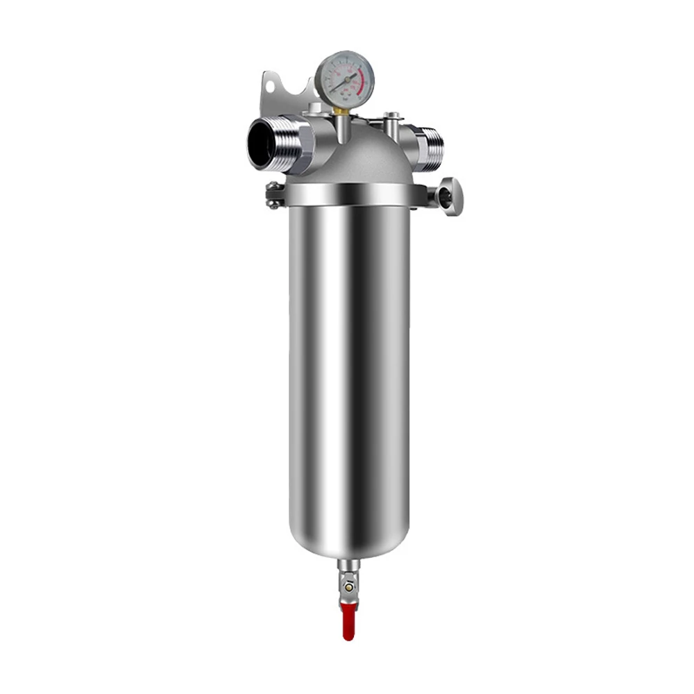 8000L/H 10inch 304 Stainless Steel Metal Mesh Pre Filter Housing Water Treatment Water Purifier System 40 Microns Cartridge
8000L/H 10inch 304 Stainless Steel Metal Mesh Pre Filter Housing Water Treatment Water Purifier System 40 Microns Cartridge