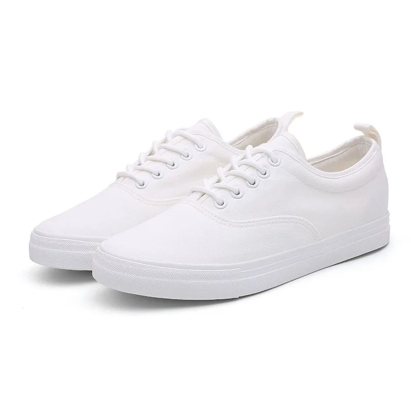 Stylish Lace Up Style Breathable White Color Vulcanized Canvas Shoes for Men, White,black
Stylish Lace Up Style Breathable White Color Vulcanized Canvas Shoes for Men, White,black