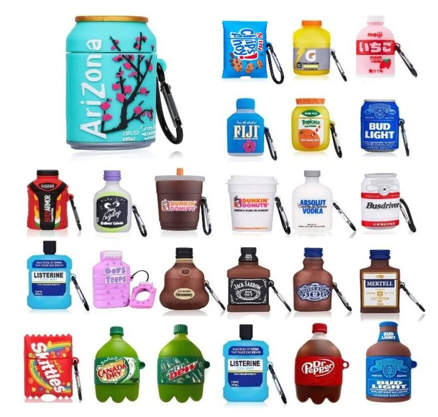 3D creative coffee ice cream cup mineral water beer drink cup silicone earphone case For Airpods 1 2 For Airpods Pro
3D creative coffee ice cream cup mineral water beer drink cup silicone earphone case For Airpods 1 2 For Airpods Pro