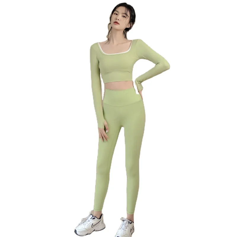 2021 Quality Gym Wear Wholesale 2 Piece Long Sleeve Tops and Leggings Activewear Suits Women Gym Fitness Yoga Sets
2021 Quality Gym Wear Wholesale 2 Piece Long Sleeve Tops and Leggings Activewear Suits Women Gym Fitness Yoga Sets