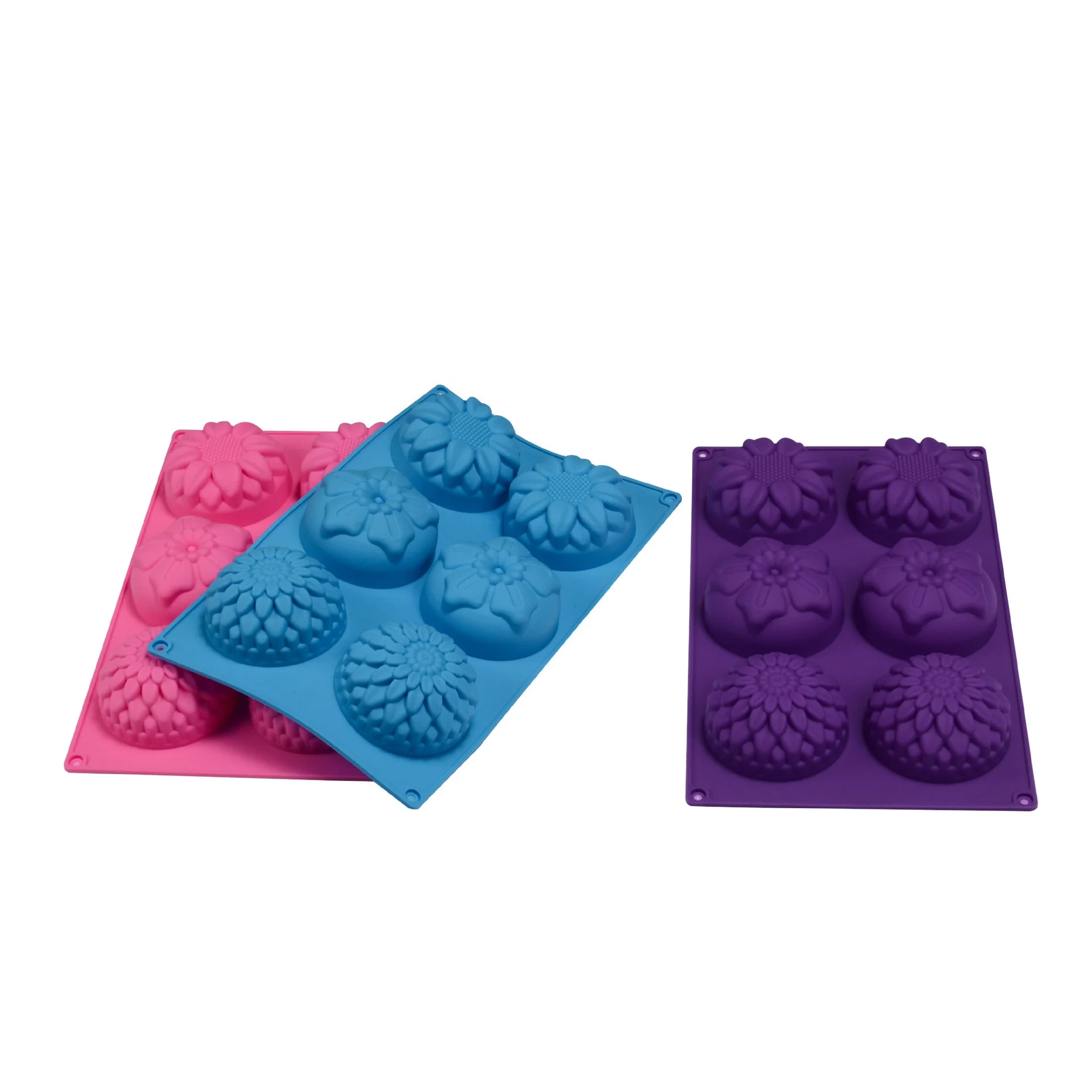 Hot 3d flower rose shape making big 6 cavity bar soap mould 6-cavity silicone soap mold for soap flowers, As shown
Hot 3d flower rose shape making big 6 cavity bar soap mould 6-cavity silicone soap mold for soap flowers, As shown