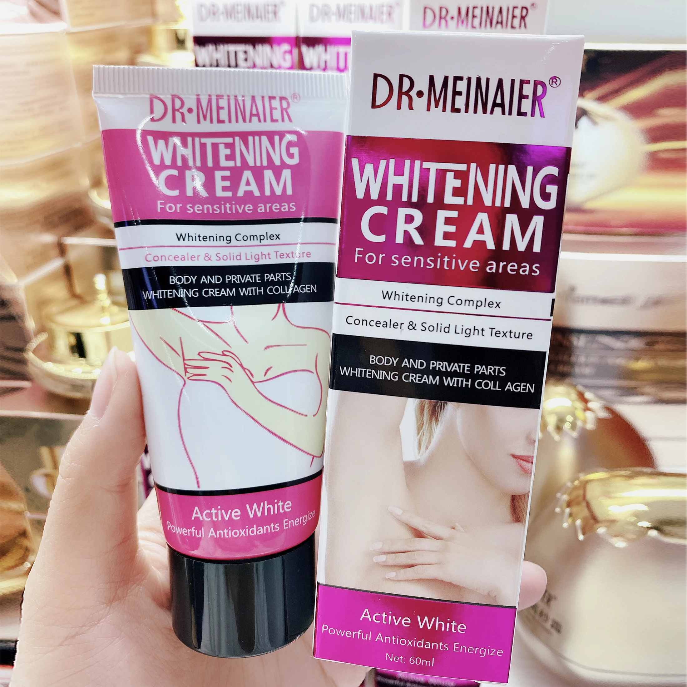 Skin Whitening Cream Quick Brightening Glowing Body Moisturizing Cream For Sensitive Private Area, White
Skin Whitening Cream Quick Brightening Glowing Body Moisturizing Cream For Sensitive Private Area, White