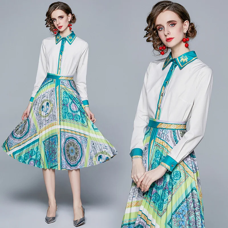 2022 Bohemian Style High Waist Pleated Two Piece Set Chiffon Long Maxi Elegant Casual Dress Summer Dresses Women Lady Elegant
2022 Bohemian Style High Waist Pleated Two Piece Set Chiffon Long Maxi Elegant Casual Dress Summer Dresses Women Lady Elegant