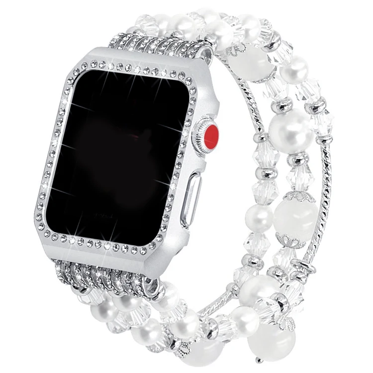 Jewelry Band Charm Band 38mm 40mm 42mm Beaded Apple Watch Strap Band For Iwatch Series 5 4 3 2 1, Three color customized
Jewelry Band Charm Band 38mm 40mm 42mm Beaded Apple Watch Strap Band For Iwatch Series 5 4 3 2 1, Three color customized