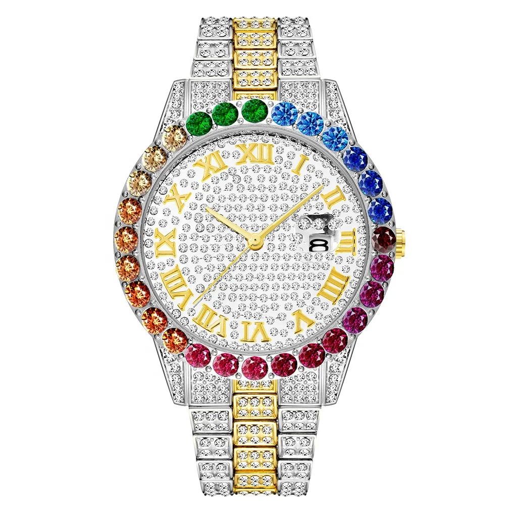 Hip Hop Gold Plated Hip Hop Iced Out Micro Cz Diamond Wholesale Luxury Watch Jewelry Men Women Wrist Digital Quartz Watches
Hip Hop Gold Plated Hip Hop Iced Out Micro Cz Diamond Wholesale Luxury Watch Jewelry Men Women Wrist Digital Quartz Watches