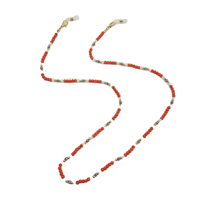 2021 New Customized Hot Sale Multi-Colored Faceted Crystal Beads Glasses Anti Slip And Face Cover Virus Protector Chain Necklace, Gold
2021 New Customized Hot Sale Multi-Colored Faceted Crystal Beads Glasses Anti Slip And Face Cover Virus Protector Chain Necklace, Gold