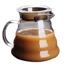Classic Coffee Server Pourover Glass Coffee Pot Standard Borosilicate Glass Coffee Server