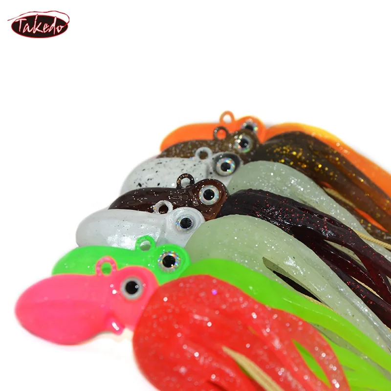 TAKEDO LG01 20cm 300g Octopus Lead Jig Head UV TPR With Hook Soft Deep sea Fishing lures
TAKEDO LG01 20cm 300g Octopus Lead Jig Head UV TPR With Hook Soft Deep sea Fishing lures