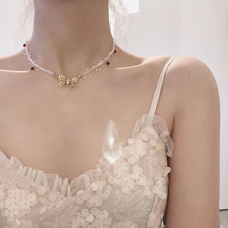 2021 Yiwu Suppliers Hot Selling Custom Crystal Butterfly Choker Butterfly Necklace Pearl Butterfly Necklace
2021 Yiwu Suppliers Hot Selling Custom Crystal Butterfly Choker Butterfly Necklace Pearl Butterfly Necklace