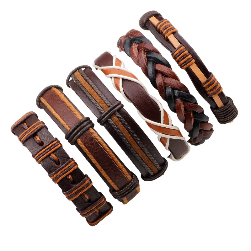 Fashion Jewelry 6 Pcs Orange Leather Unisex Adjustable Braided Multi Cool Wrap Wristbands Cuff Set Bracelet For Men
Fashion Jewelry 6 Pcs Orange Leather Unisex Adjustable Braided Multi Cool Wrap Wristbands Cuff Set Bracelet For Men
