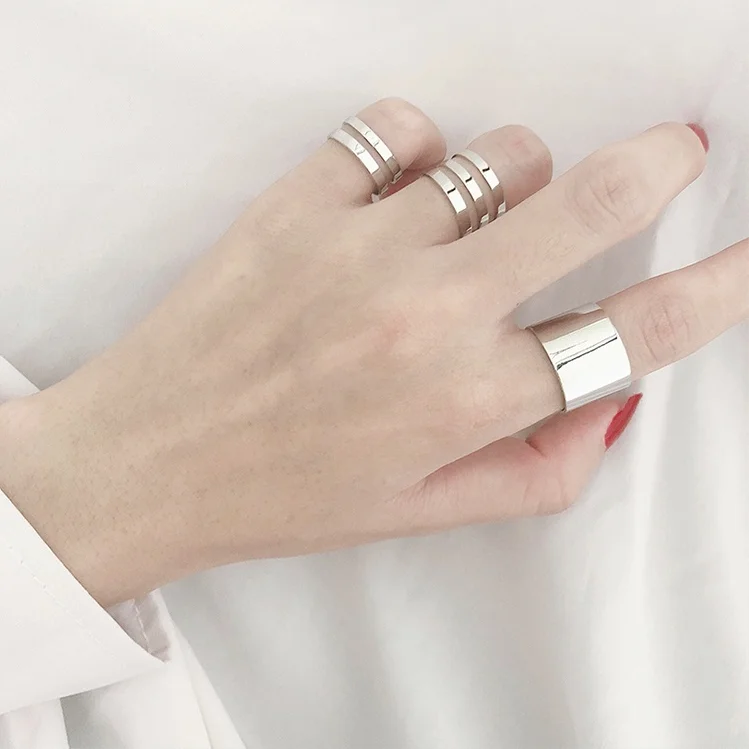 3pcs/set simple minimalist korean ring adjustable open women female ring set, Picture
3pcs/set simple minimalist korean ring adjustable open women female ring set, Picture