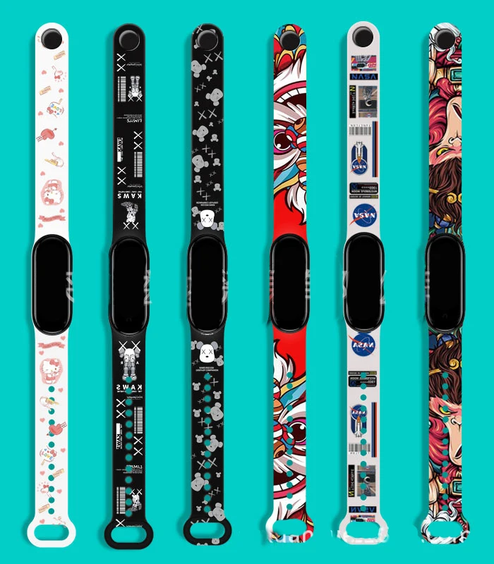 For Mi Band 5 4 3 Wristband NFC Representative Belt Cartoon Color Printing Flower Personality Pattern Replacement Wristband, Multi colors
For Mi Band 5 4 3 Wristband NFC Representative Belt Cartoon Color Printing Flower Personality Pattern Replacement Wristband, Multi colors