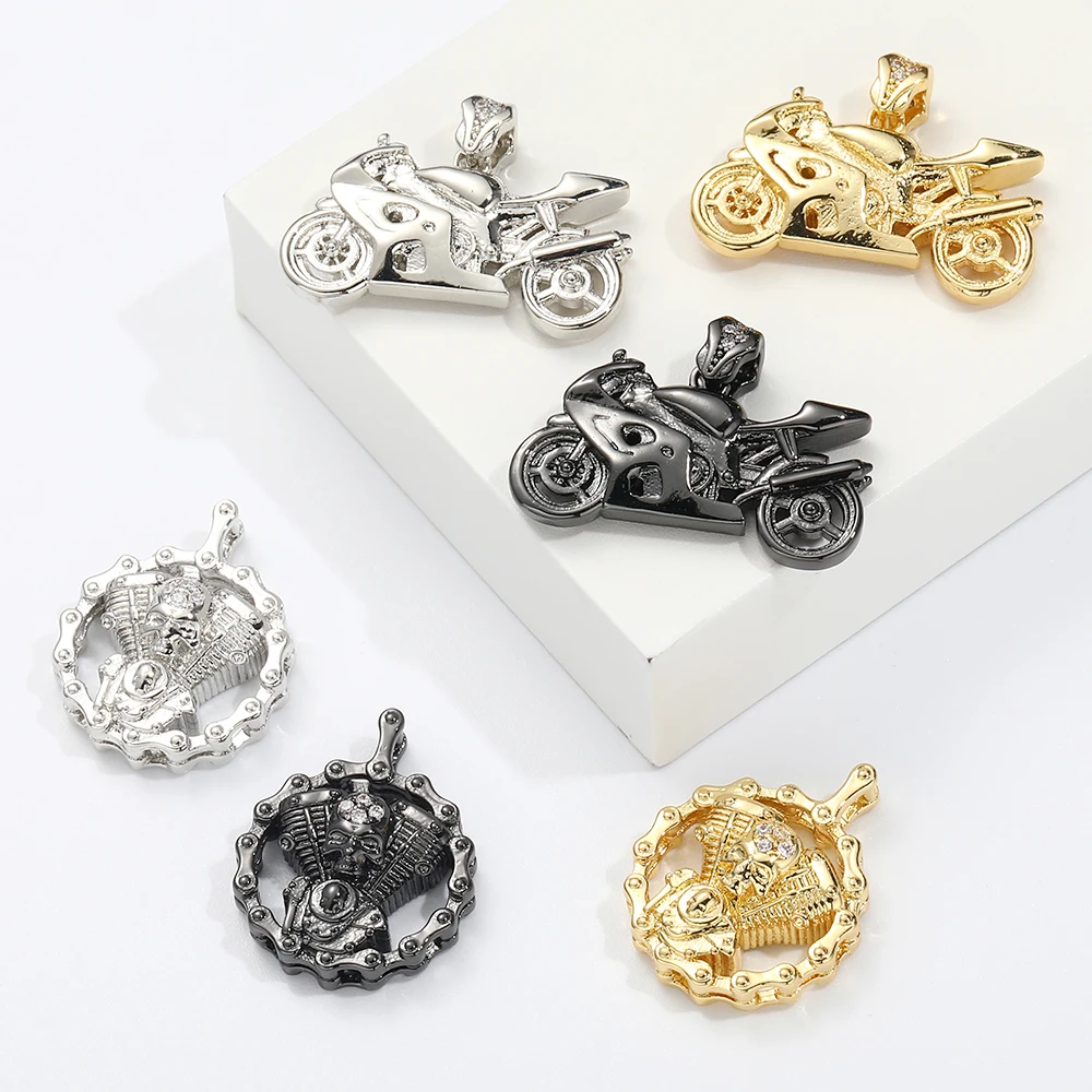 Fashion Jewelry charms Motorcycle Helmet Engine Shape Pendants Gold Plated 18k Charms For Men's Jewelry Making Cool style, Gold/silver/rose gold/black
Fashion Jewelry charms Motorcycle Helmet Engine Shape Pendants Gold Plated 18k Charms For Men's Jewelry Making Cool style, Gold/silver/rose gold/black