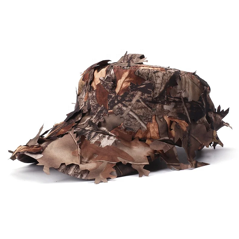 3D leaf cutting camouflage hunting hat ghillie hat for airsoft games leaf camouflage hunting hat for sniper
3D leaf cutting camouflage hunting hat ghillie hat for airsoft games leaf camouflage hunting hat for sniper